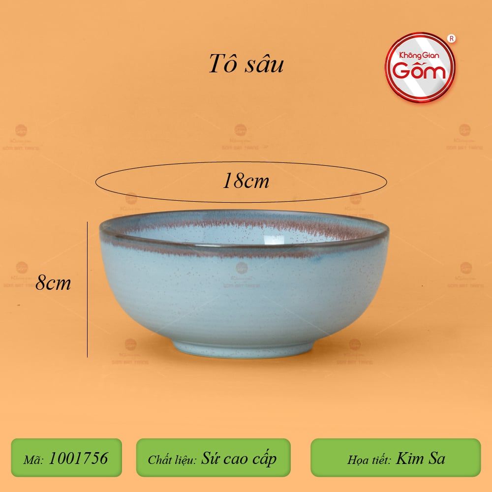 Bộ Bàn Ăn 10 Người (23 món) Men Biển Xanh Kim Sa