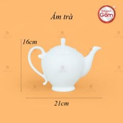 Bộ Trà Men Trắng Camelia