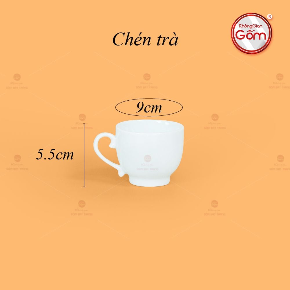 Bộ Trà Men Trắng Camelia