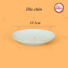 Bộ Trà Men Ngọc Đài Các Vẽ Vàng