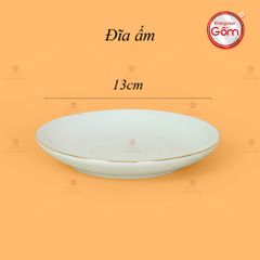 Bộ Trà Men Ngọc Bưởi Cành Vẽ Vàng