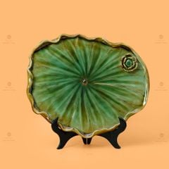 Khay Trà Sen Ngang Xanh Nhạt