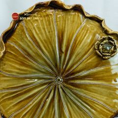 Khay Trà Sen Men Hoàng Thổ