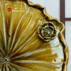 Khay Trà Sen Men Hoàng Thổ