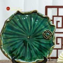 Khay Trà Sen Xanh Ngọc Lục Bảo