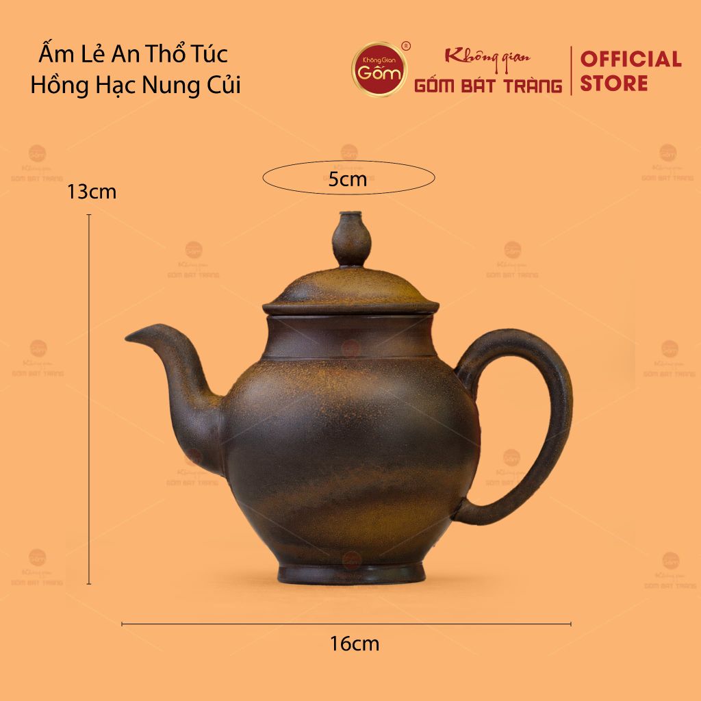 Ấm Lẻ An Thổ Túc Hồng Hạc Nung Củi