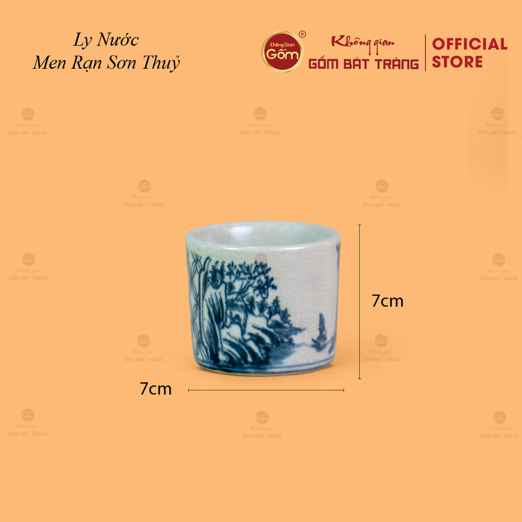 Bộ Ấm Tích Men Rạn Sơn Thuỷ