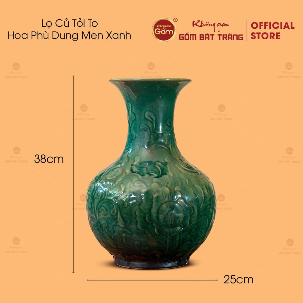 Lọ Củ Tỏi Hoa Sen, Hoa Phù Dung