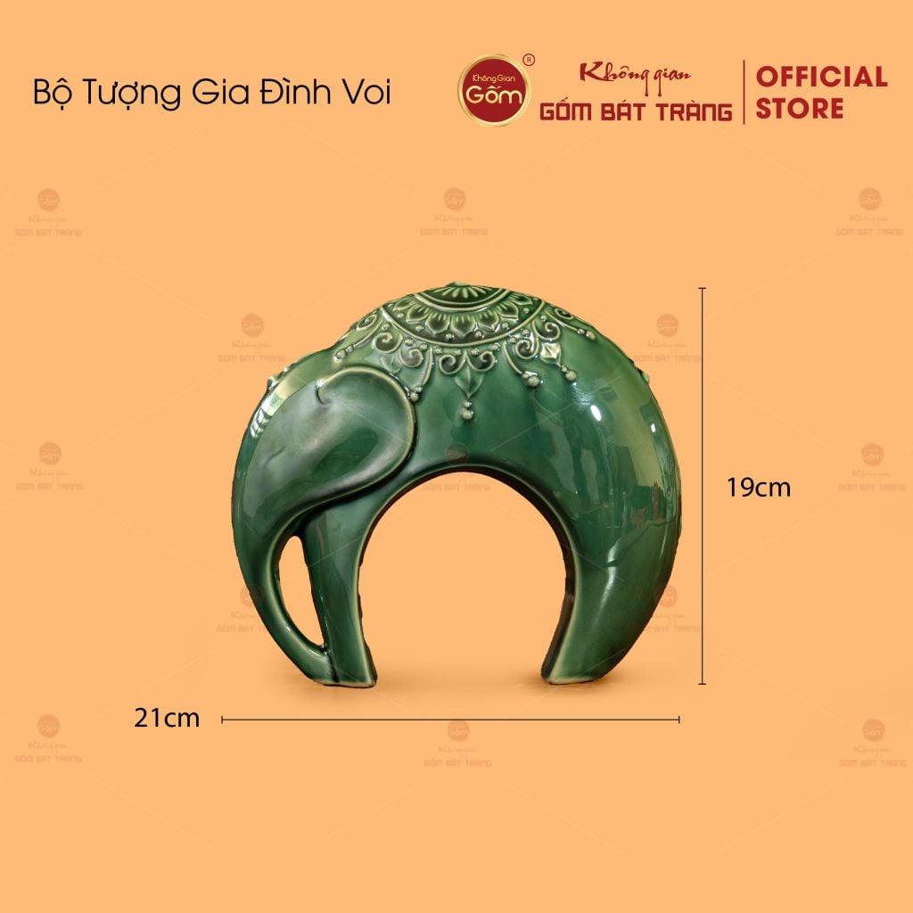 Bộ Tượng Gia Đình Voi