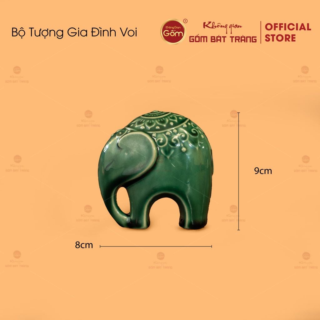 Bộ Tượng Gia Đình Voi