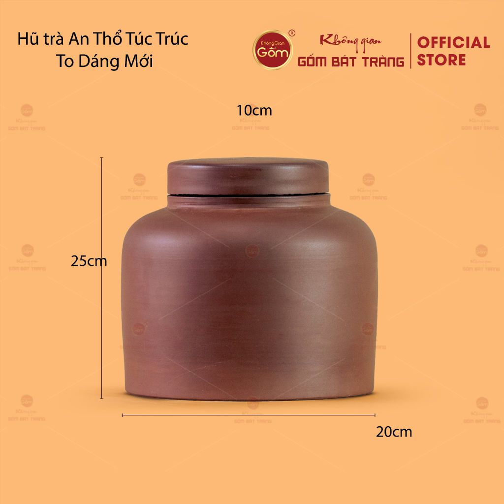 Hũ trà An Thổ Túc Trúc To dáng mới