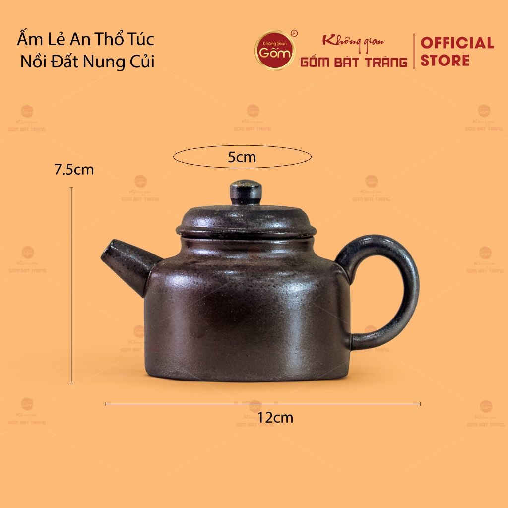 Ấm Lẻ An Thổ Túc Nồi Đất Nung Củi