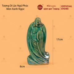 Tượng Di Lặc Ngũ Phúc Men Xanh Ngọc