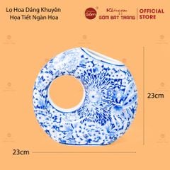 Lọ Hoa Dáng Khuyên Họa Tiết Ngàn Hoa