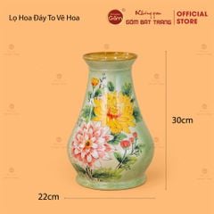 Lọ Hoa Đáy To Vẽ Hoa