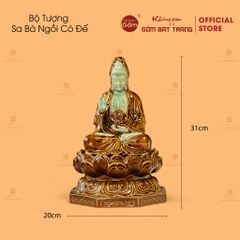 Bộ Tượng Sa Bà Ngồi Có Đế