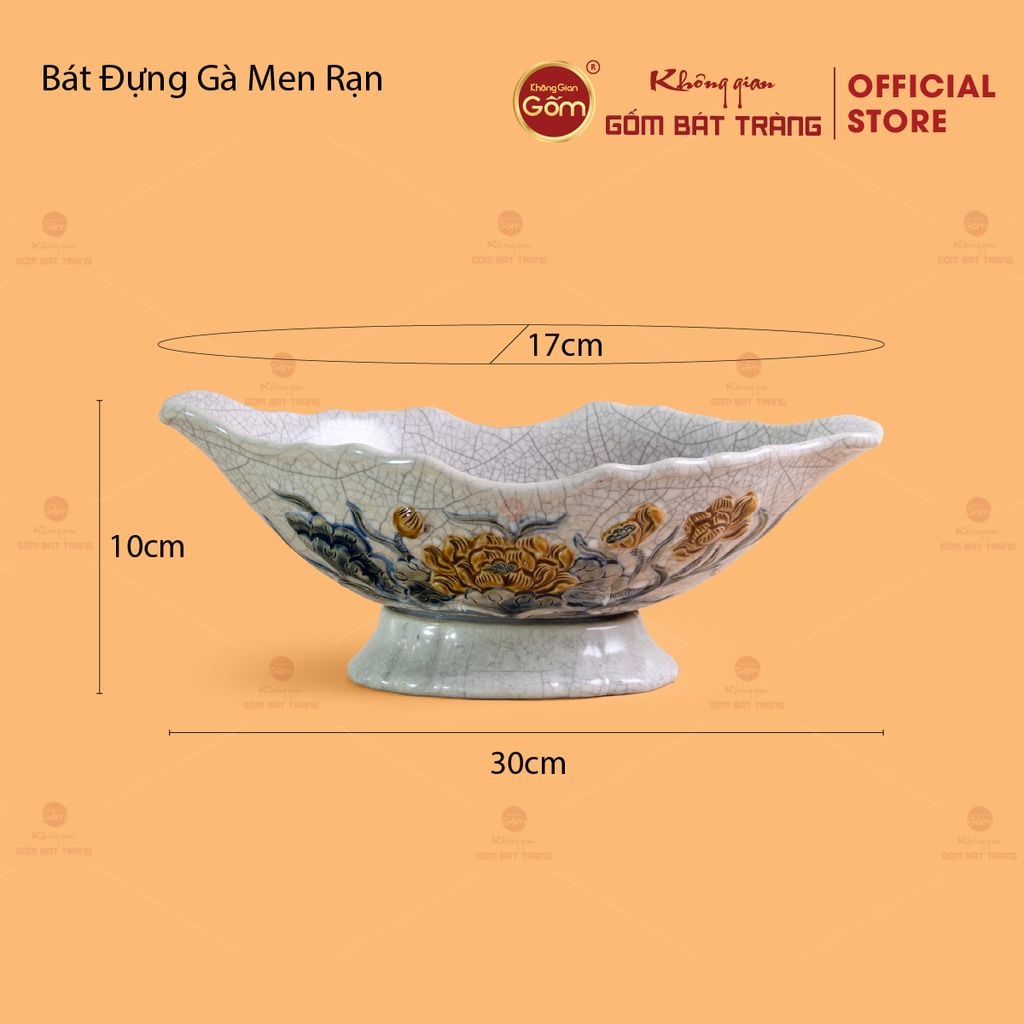 Bát Đựng Gà Men Rạn