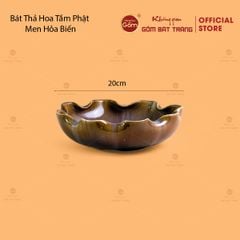 Bát Thả Hoa Tắm Phật Men Hỏa Biến