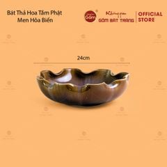 Bát Thả Hoa Tắm Phật Men Hỏa Biến