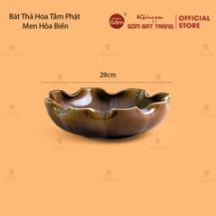 Bát Thả Hoa Tắm Phật Men Hỏa Biến