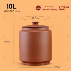 Hũ Trà Thổ Hoa 10L