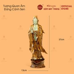 Tượng Quan Âm Đứng Cánh Sen