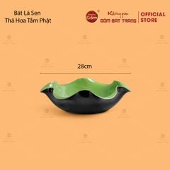 Bát Lá Sen Thả Hoa Tắm Phật