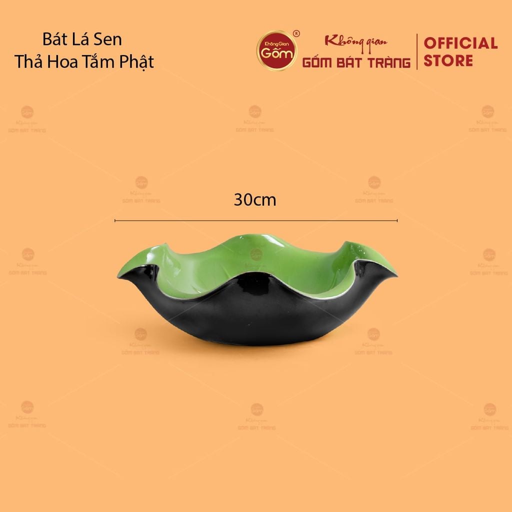 Bát Lá Sen Thả Hoa Tắm Phật