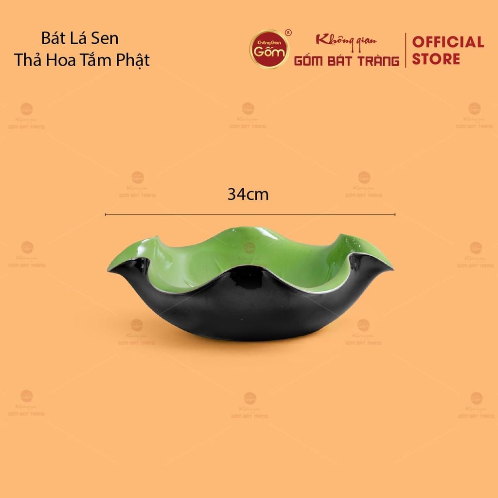 Bát Lá Sen Thả Hoa Tắm Phật