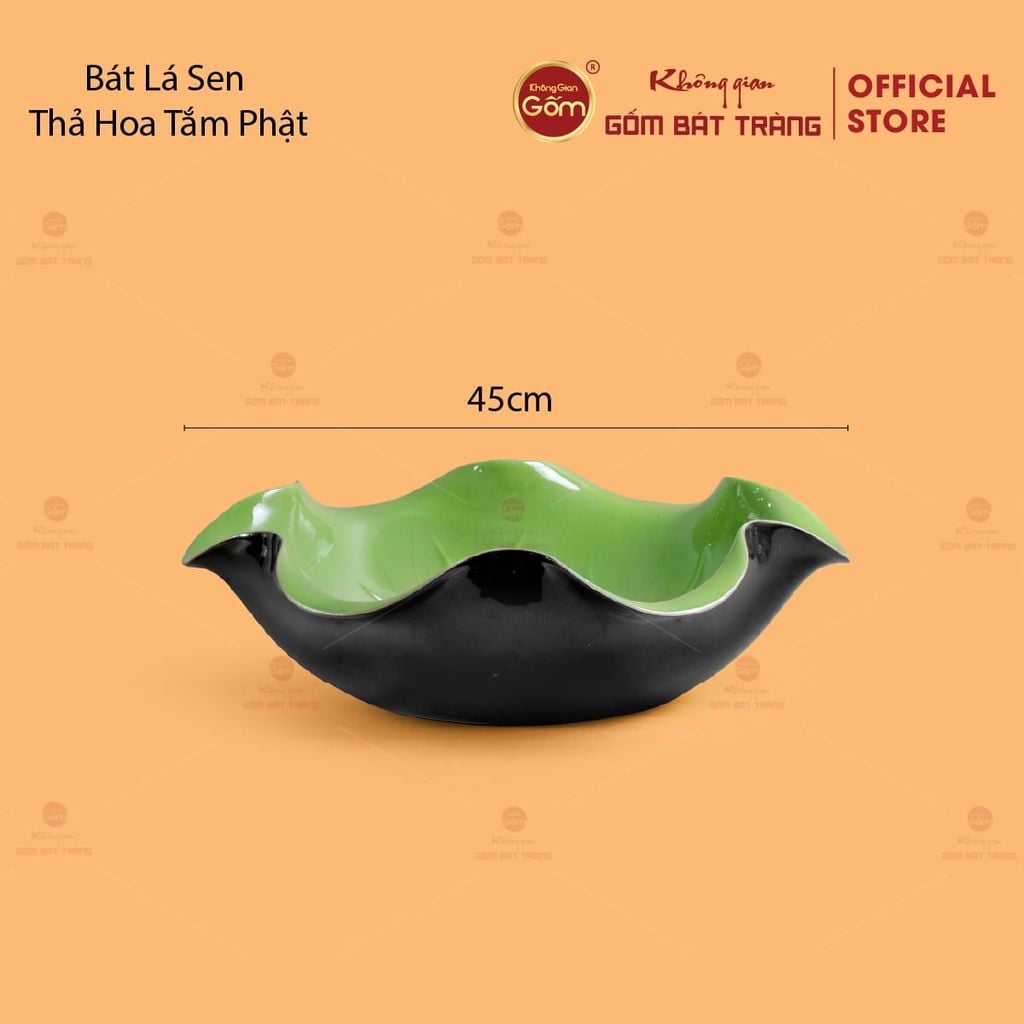 Bát Lá Sen Thả Hoa Tắm Phật