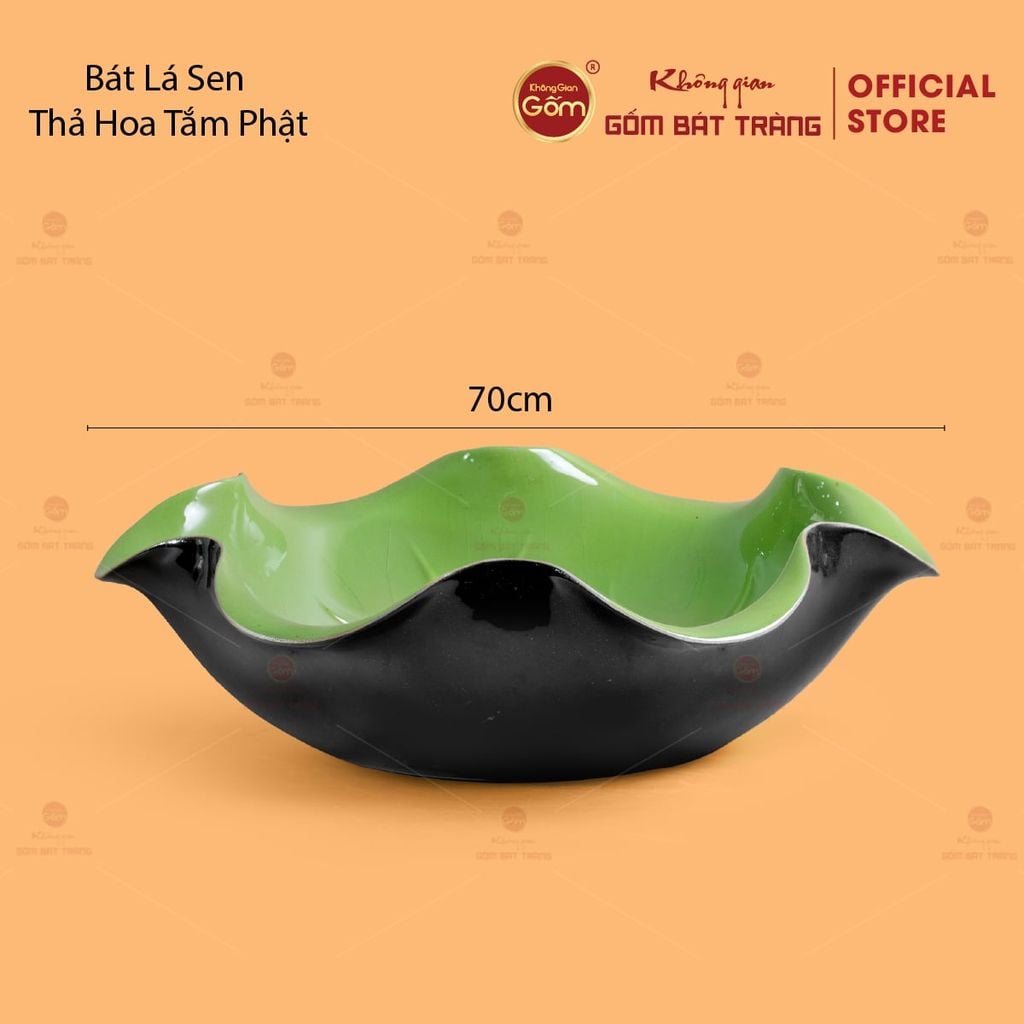 Bát Lá Sen Thả Hoa Tắm Phật