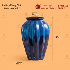 Lọ Hoa Dáng Khế Men Hỏa Biến