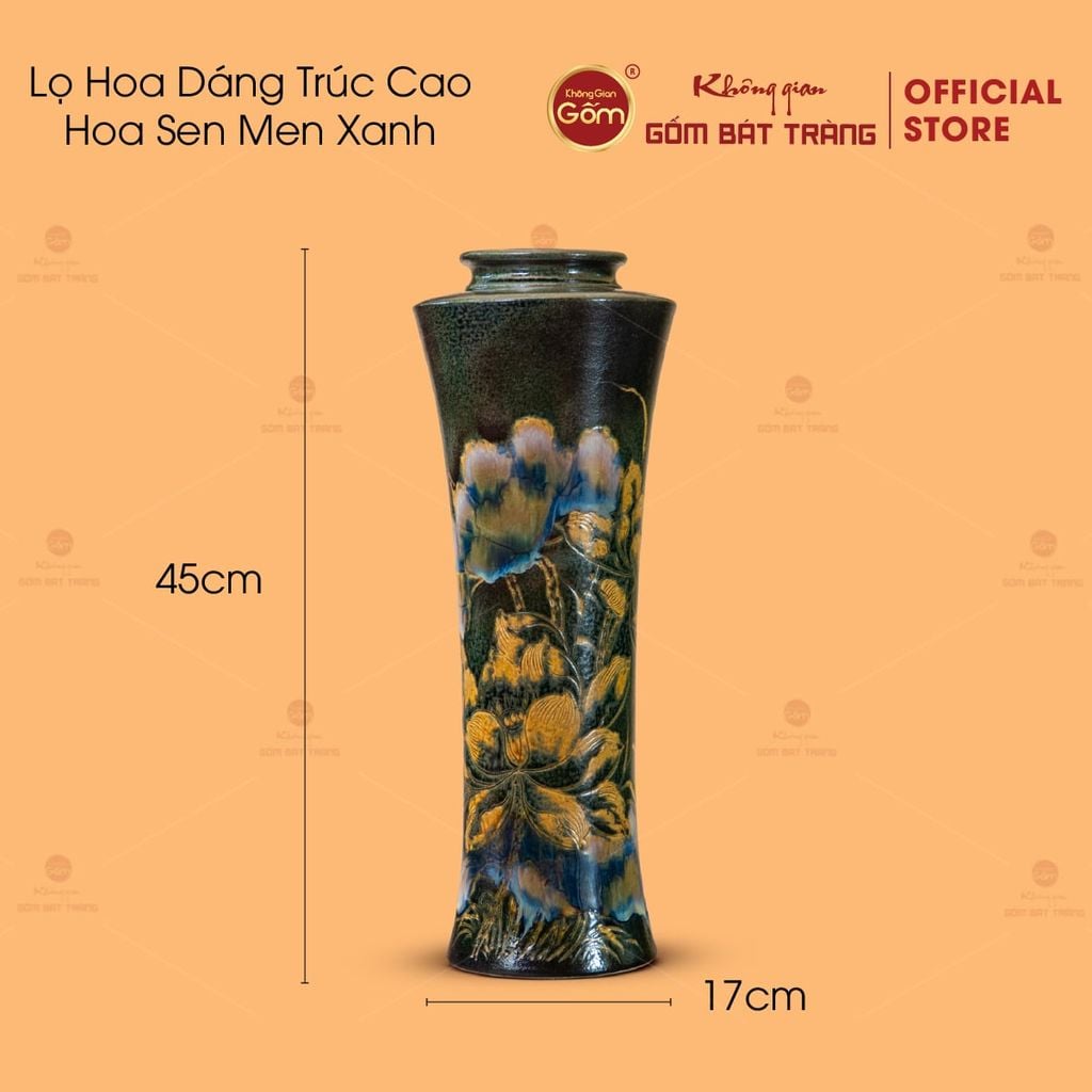 Lọ Hoa Dáng Trúc Cao