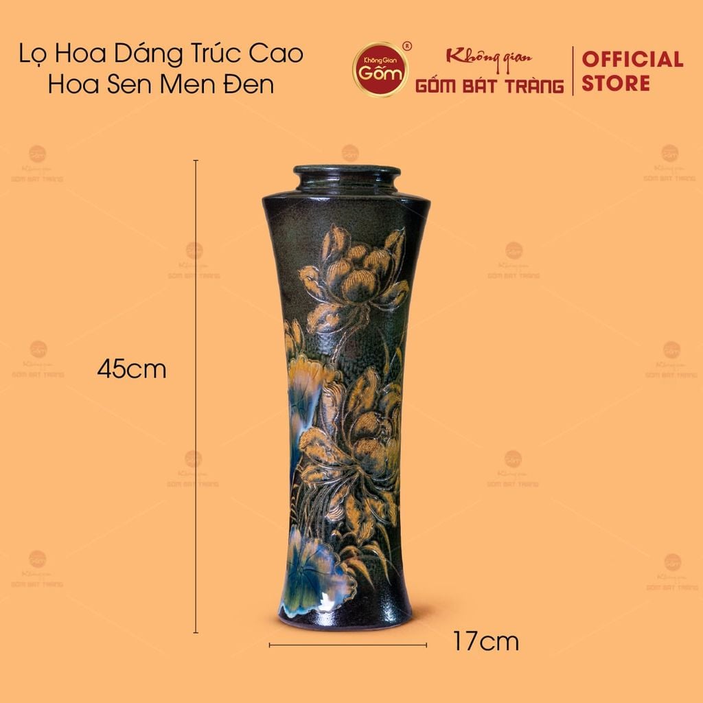 Lọ Hoa Dáng Trúc Cao