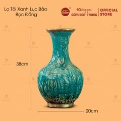 Lọ Tỏi Xanh Lục Bảo Bọc Đồng