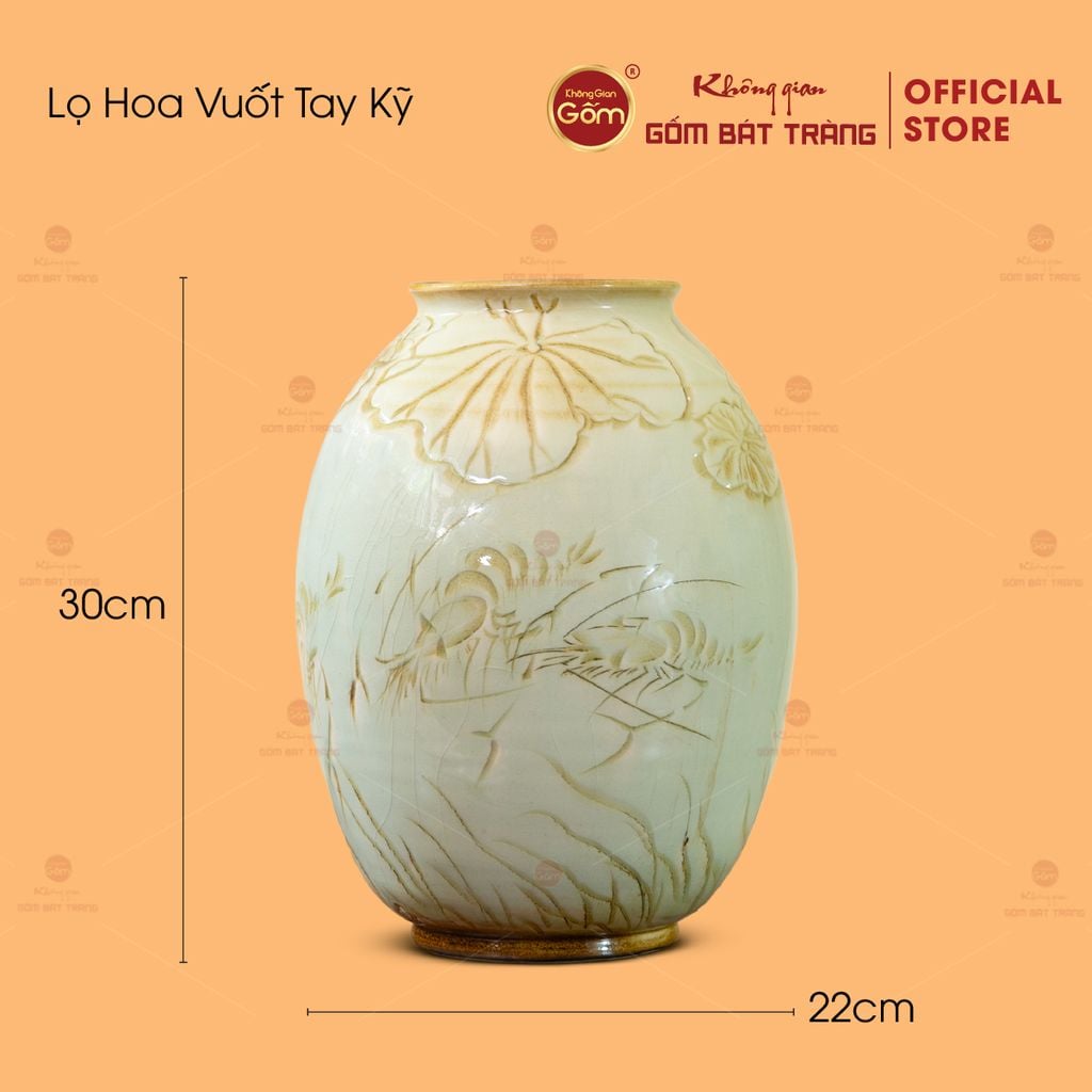 Lọ Hoa Vuốt Tay Kỹ