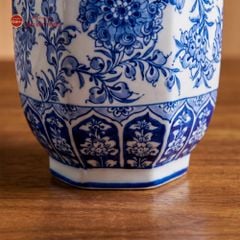 Lọ Hoa Dáng Chai Vẽ Hoa