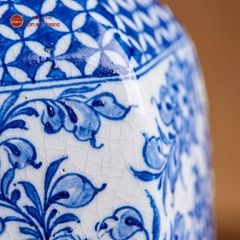 Lọ Hoa Dáng Chai Vẽ Hoa