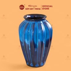 Lọ Hoa Dáng Khế Men Hỏa Biến