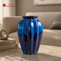Lọ Hoa Dáng Khế Men Hỏa Biến