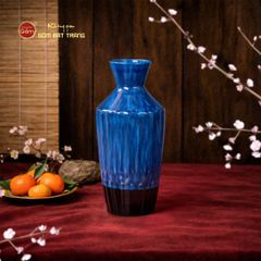 Lọ Hoa Dáng Kim Cương Men Hỏa Biến