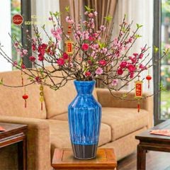 Lọ Hoa Dáng Kim Cương Men Hỏa Biến