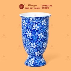 Lọ Hoa Dáng Ly Miệng Rộng Họa Tiết Ngàn Hoa