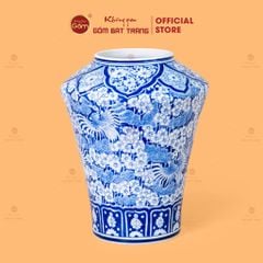 Lọ Hoa Dáng Thạp Song Phụng Ngàn Hoa