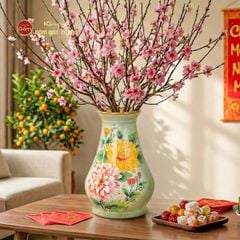 Lọ Hoa Đáy To Vẽ Hoa