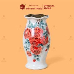 Lọ Hoa Khuôn Miệng Loe Vẽ Hoa
