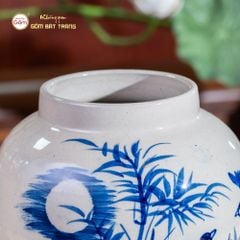 Lọ Hoa Vẽ Chim Trúc