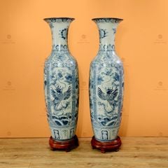 Lộc Bình 1M4 Men Rạn Tứ Linh