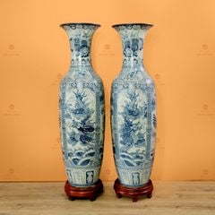 Lộc Bình 1M4 Men Rạn Tứ Linh