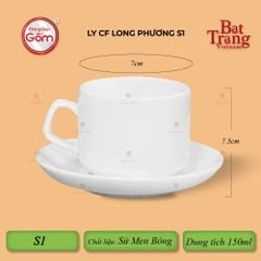 Bộ Ly Tách Cà Phê Long Phương